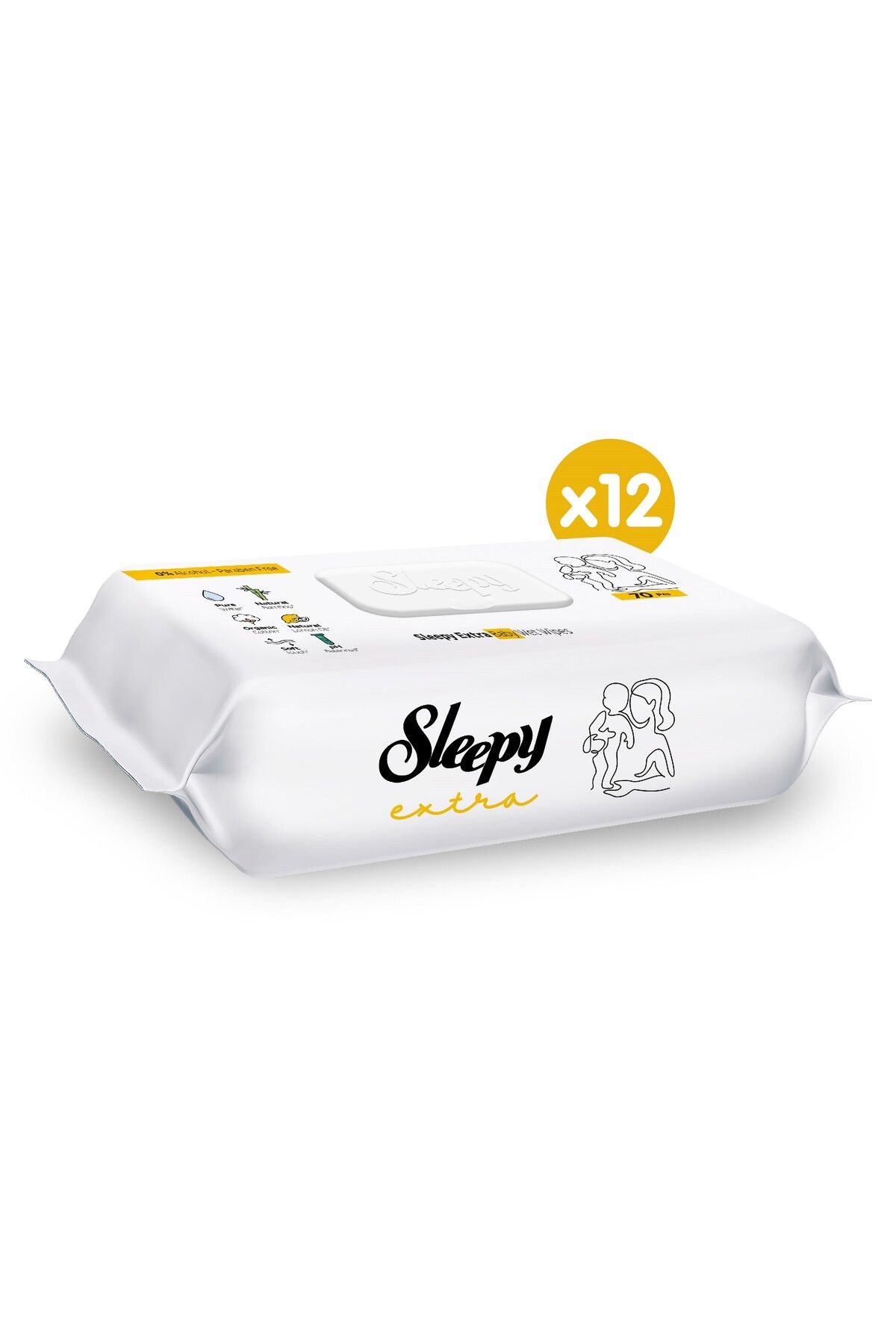 Extra Islak Bebek Havlusu 12x70 (840 Yaprak)